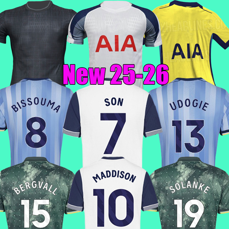 24 25 26 MADDISON SON soccer Jerseys KULUSEVSKI 2024 2025 2026 ROMERO VAN DE VEN SOLANKE BERGVALL GRAY RICHARLISON Football kit shirts men kids set uniforms