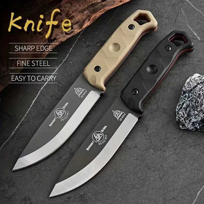 Outdoor multi-purpose military tactical knife EDC portable life knife camping survival knife sharp cutting knife Y250329