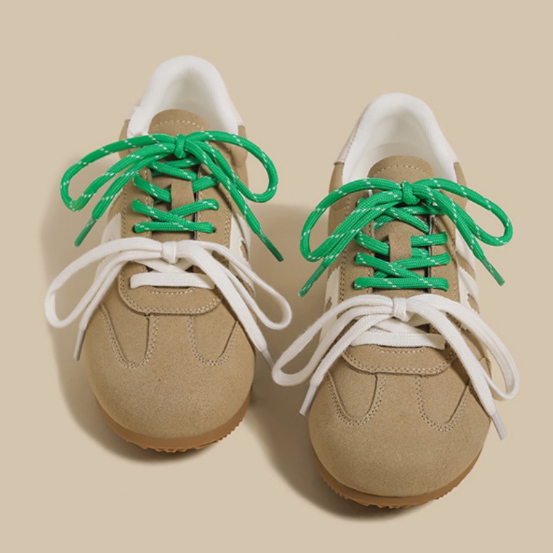 designer shoes 2025 new Retro women's German training shoes white flat with asymmetrical shoelaces making feet look small Casual sports sneakers