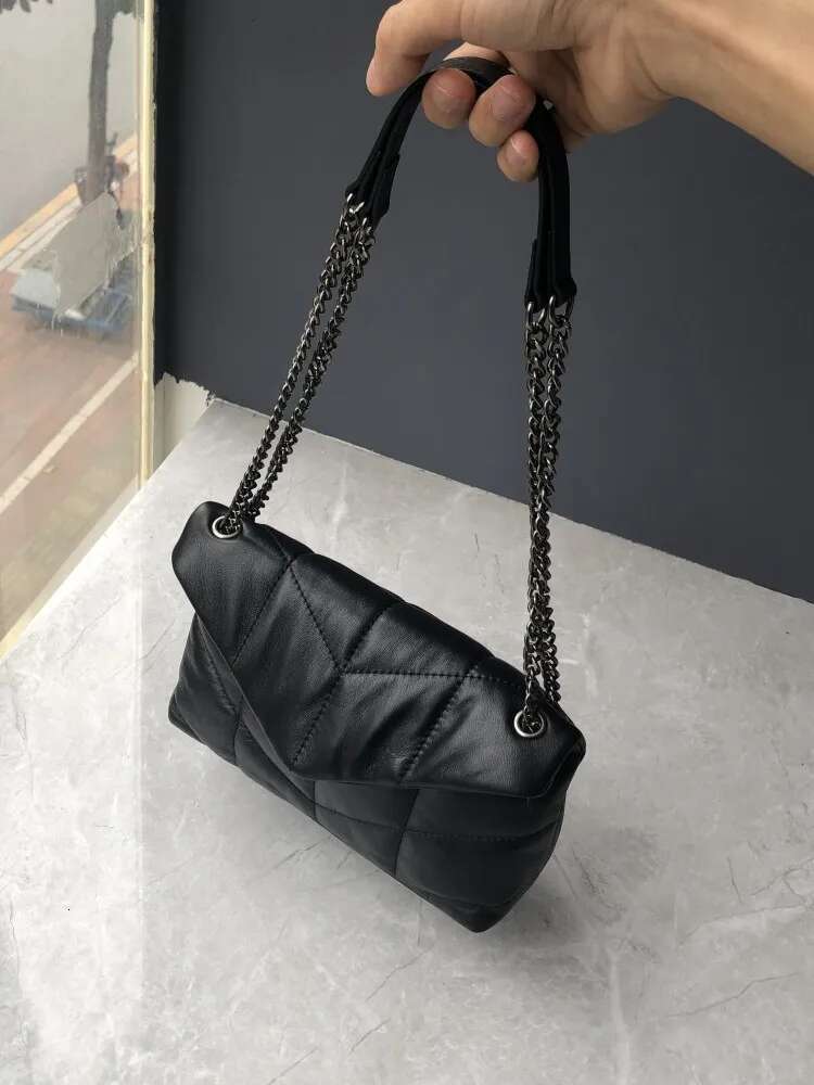 Elegant Women Bagsain Soft Sheepskin Genuine Leather Handbag Ladies Fashion Single Shoulder Designer Messenger Bag