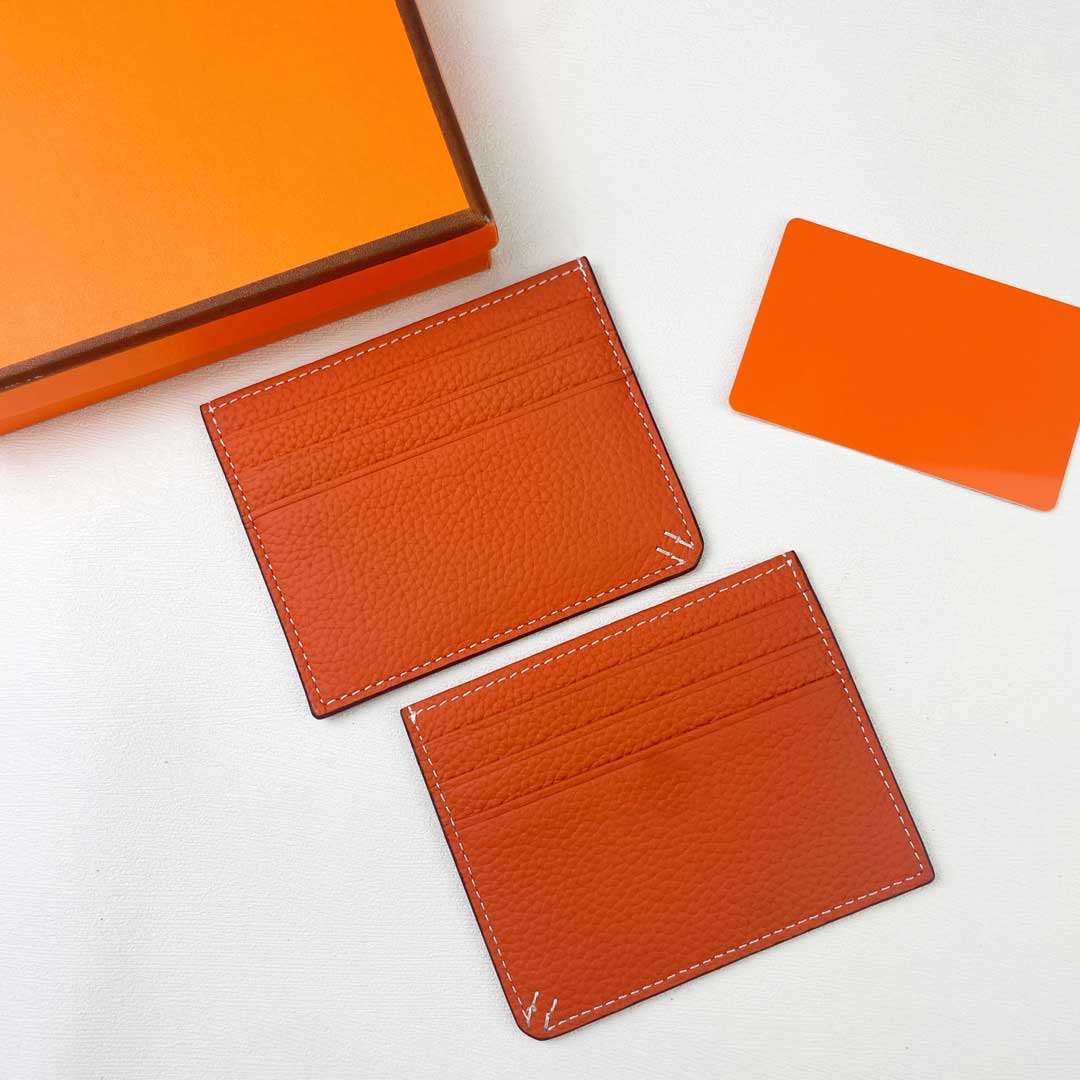 leather card holder designer bag men women mini wallet 10A top quality samll wallets double credit card holder pocket organizer