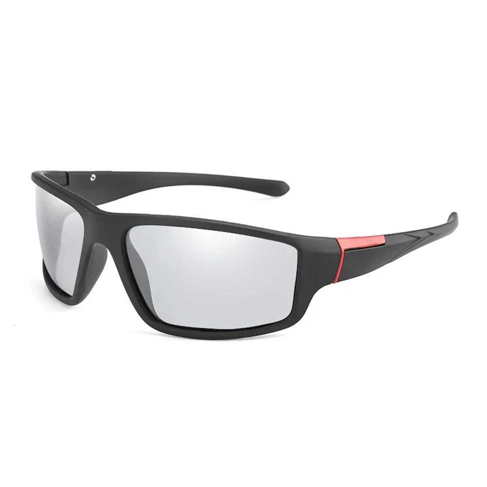 XaYbZc Men Photochromic Sunglasses Matte Black Sports Goggles Women Color Changing Polarized Driving 2025 Sun GlassesC250411