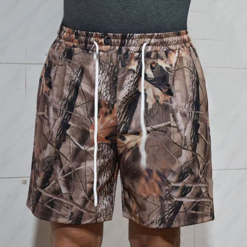 Top Quality Brand High Quality New Style Free Delivery Designer Bag 2025 Spring/summer Women's Loose Casual Drawstring Shorts With Branch Printed