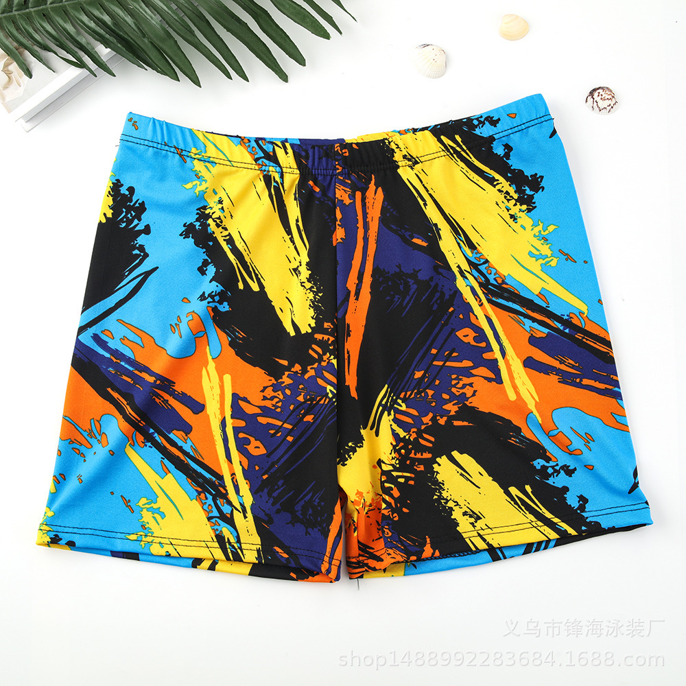 New Style Free Delivery Designer Bag Men's Oversized Trunks, 3/4 Adult Hot Spring Milk Silk Beach Pants, Quick Drying Elastic Close Fitting Inner