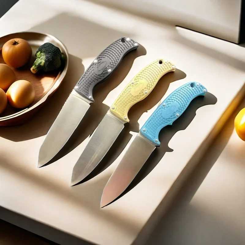 FB31 meat cutting fixed blade K390 blade nylon fiberglass handle high hardness fruit knife portable sharp chef knife Y250329