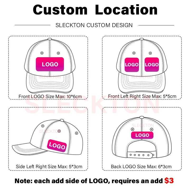 SCKTON Cust broidery Retro Baseball for Men and Wen DIY Design tter Hat Custize Graphic Print WhosaC250329