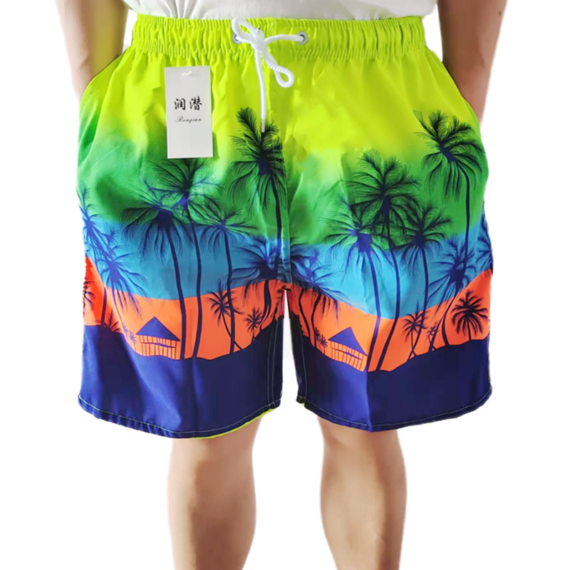 Brand High Quality New Style Free Delivery Designer Bag Summer Speed Dry Beach Pants For Men, 5% Casual Big Head Sports Surfing Fashion Thin Men'