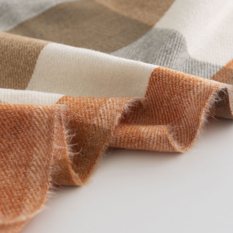 K264 British style plaid scarf women autumn and winter atmosphere Amazon imitation cashmere tassel shawl warm neck scarf wholesale