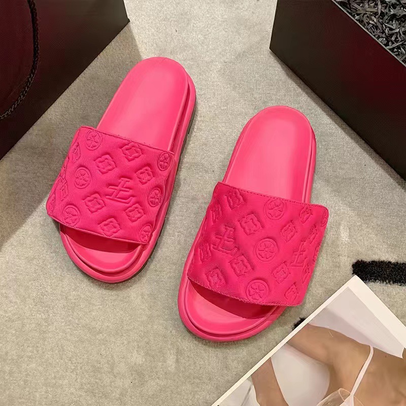 Free shipping designer shoes women soft soled slippers black white rose red comfortable breathable wear-resisting indoor sandals