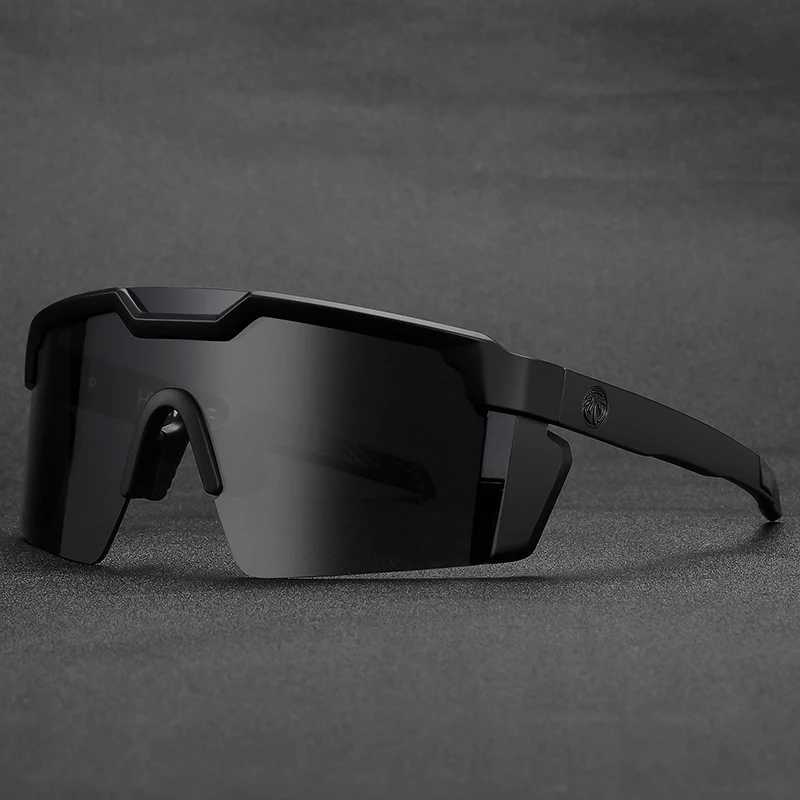 NEW High quality luxury Heat Wave brand sunglasses square Conjoined lens cycling Women men sun glasses UV400C250411