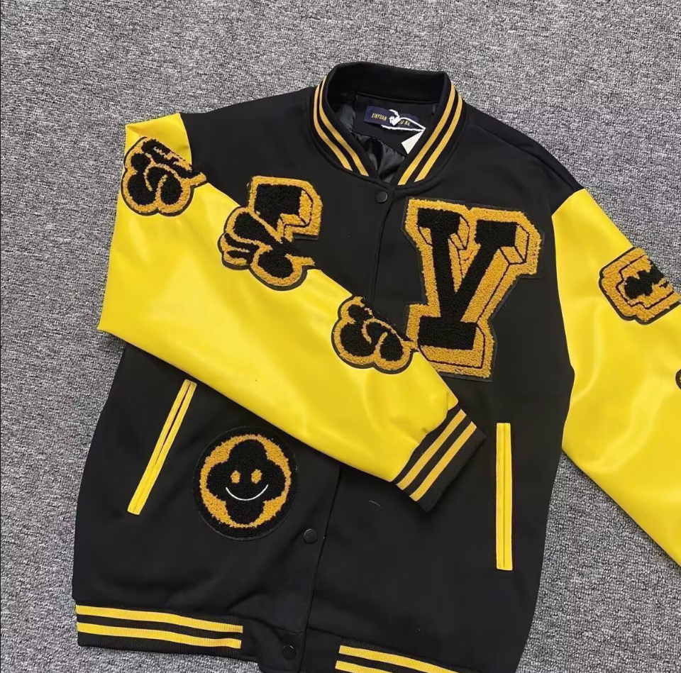 Designer Fashion Mens Jacket Coat Winter Autumn Baseball Jackets Yellow Black Loose Men Women Ceanfit Outerwear