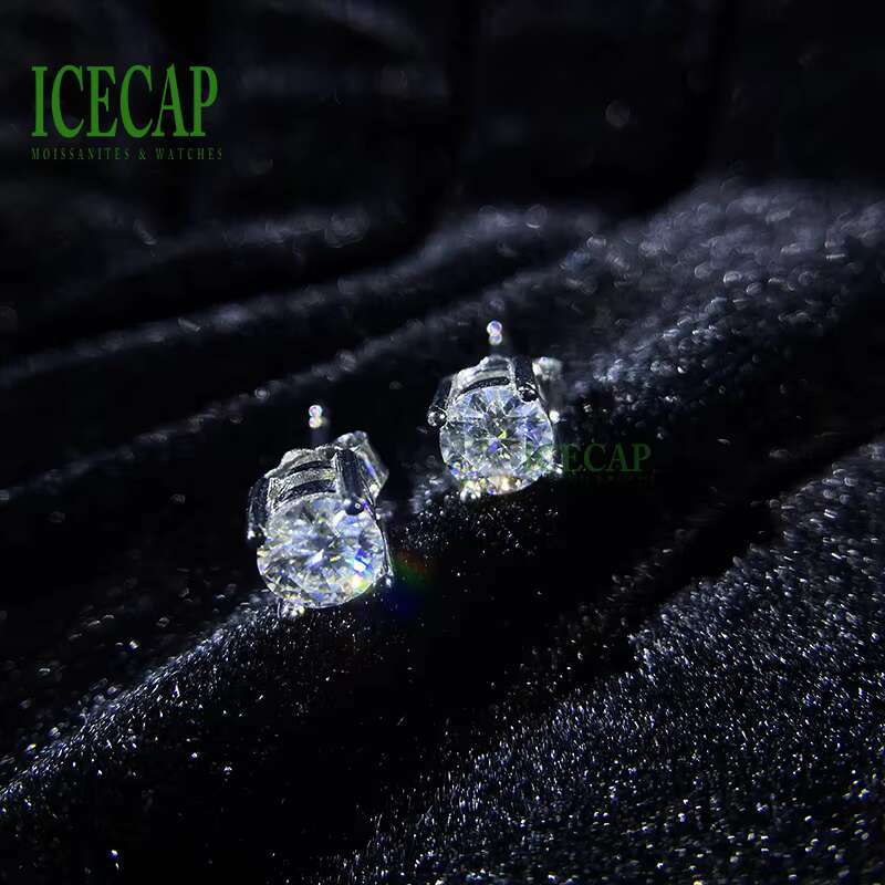 1ct VVS Moissanite Diamond Earrings Fine Jewelry Women Wedding Earrings Wholesale Bulk 925 Silver Christmas Earrings Set