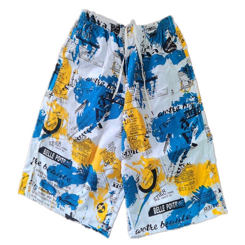 Top quality Brand High Quality New Style Free Delivery Designer Bag Beach pants outerwear men's loose quick drying surfing beach cool big shorts