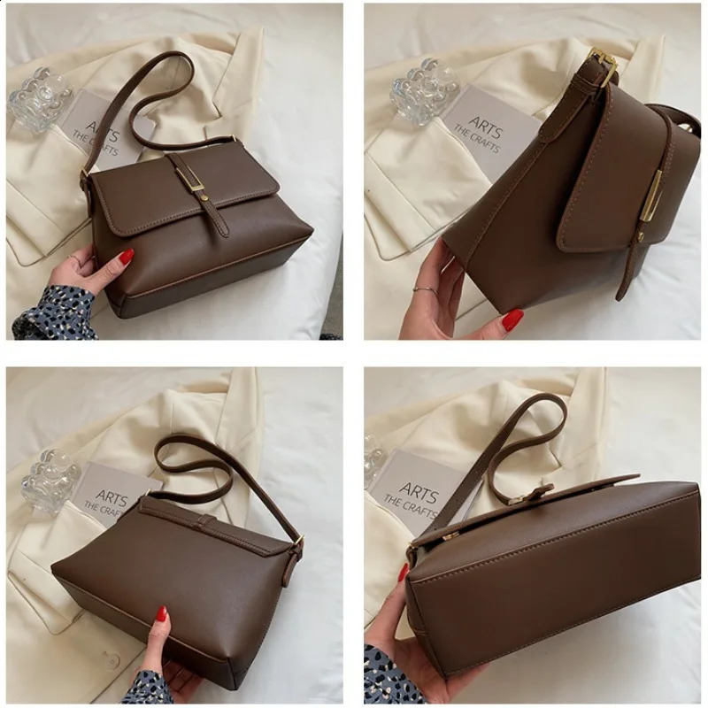 Retro Fashion Womens Shoulder Leather Cross Body Name Evening Party Bag