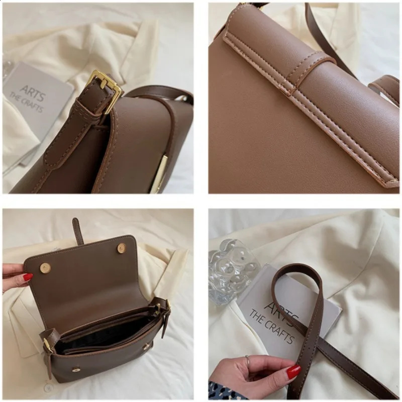 Retro Fashion Womens Shoulder Leather Cross Body Name Evening Party Bag
