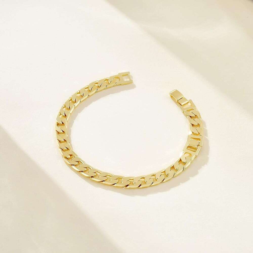 Ankle Bracelets Women, 14K Gold Anklets Chunky Cuban k Chain Summer Beach Foot Jewelry Gifts for Women