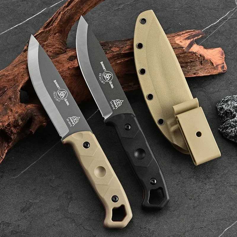 Outdoor multi-purpose military tactical knife EDC portable life knife camping survival knife sharp cutting knife Y250329