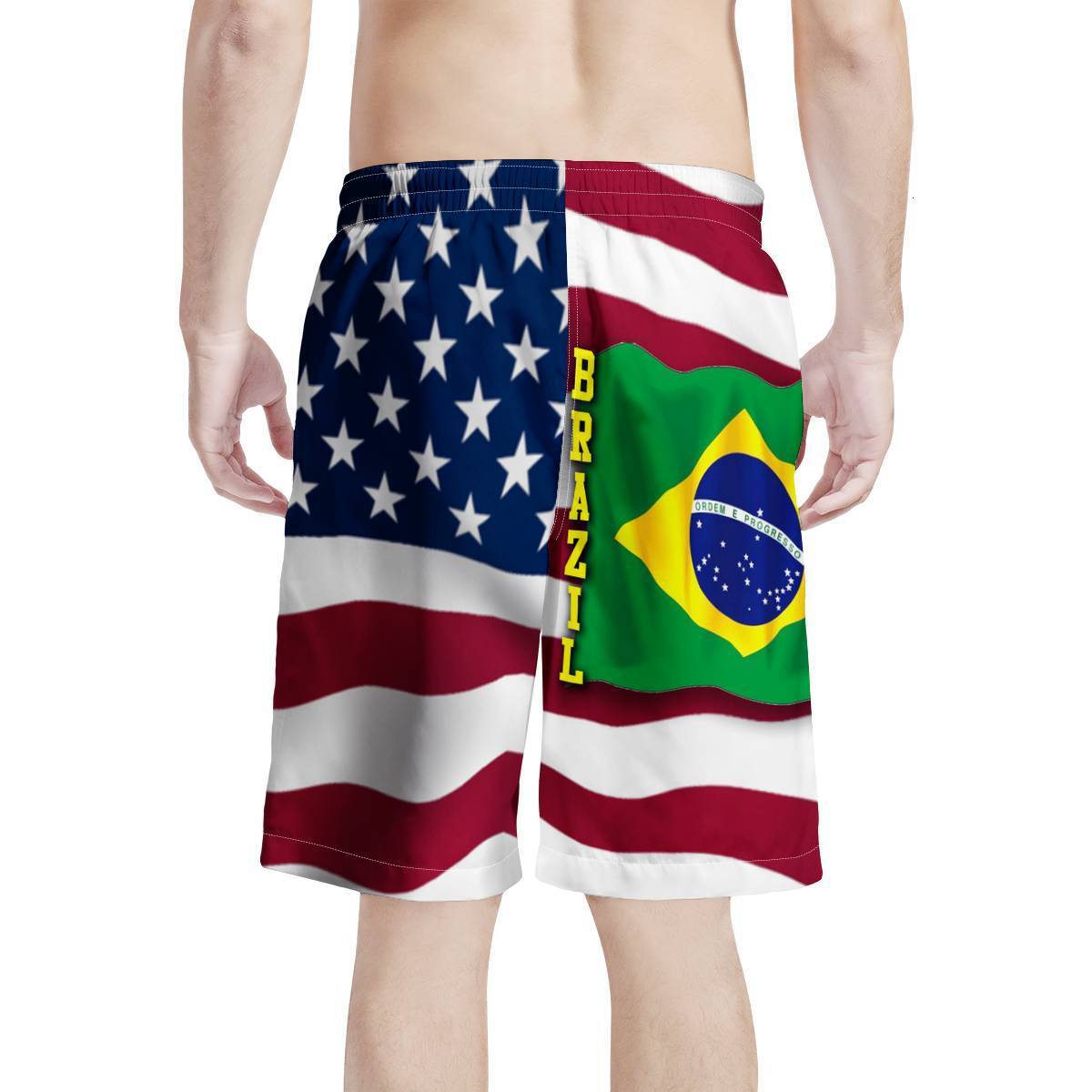 Brazilian printed beach summer trend shorts minimum order for men's styles