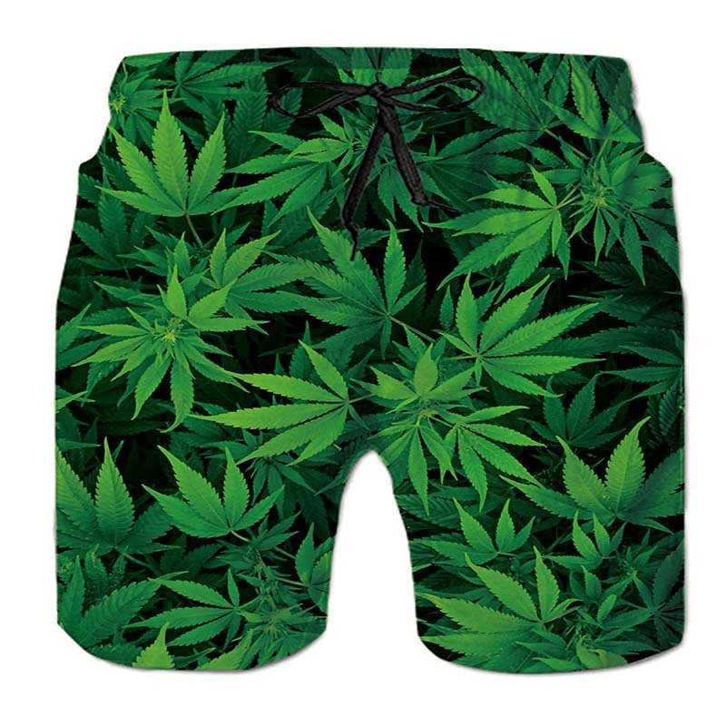 Top quality Brand High Quality New Style Free Delivery Designer Bag Straight beach shorts 3D digital print men's Hawaiian camouflage style loose 