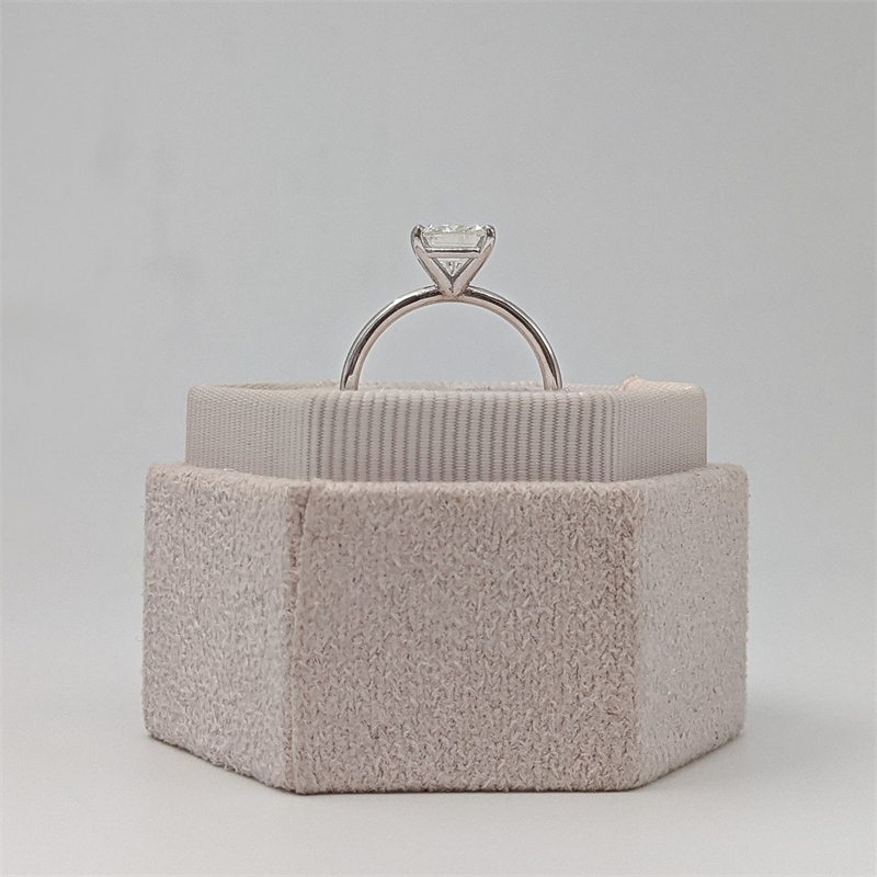 Jewelry 2.0 Carat Cushion IGI Certificate Lab Grown Diamond Engagement Solitaire Ring For Women 18K White Solid Real Gold Ring
