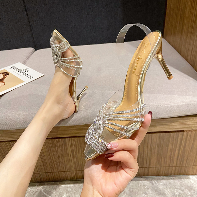 Free shipping designer shoes women high heels gold silver comfortable breathable wear-resisting indoor sandals