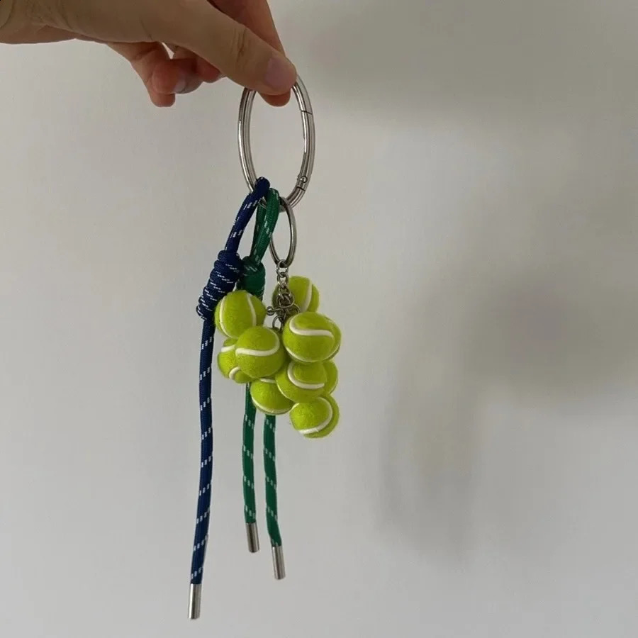 DIY Bag Pendant Creative Bread Weaving Rope Colorful Nylon Lanyard Car Keychain Couple Multi-purpose Bag Hanging Accessories 250403250403