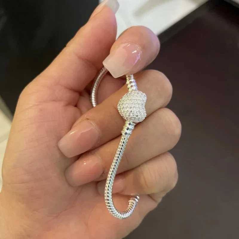 Hot Selling High Quality Authentic 925 Sterling Silver Snake Chain Bracelets Brand Charm Pandor bracelet For Women Jewelry Z250329