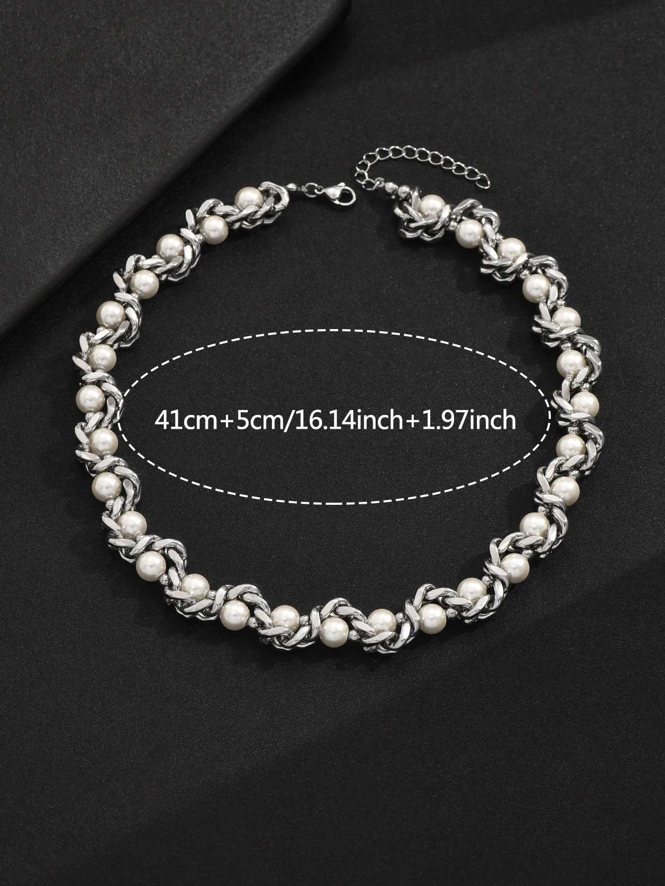 Punk Mens Stainless Steel Thick Chain Necklace Hip Hop Party Leisure Business Jewelry Accessories Y250329