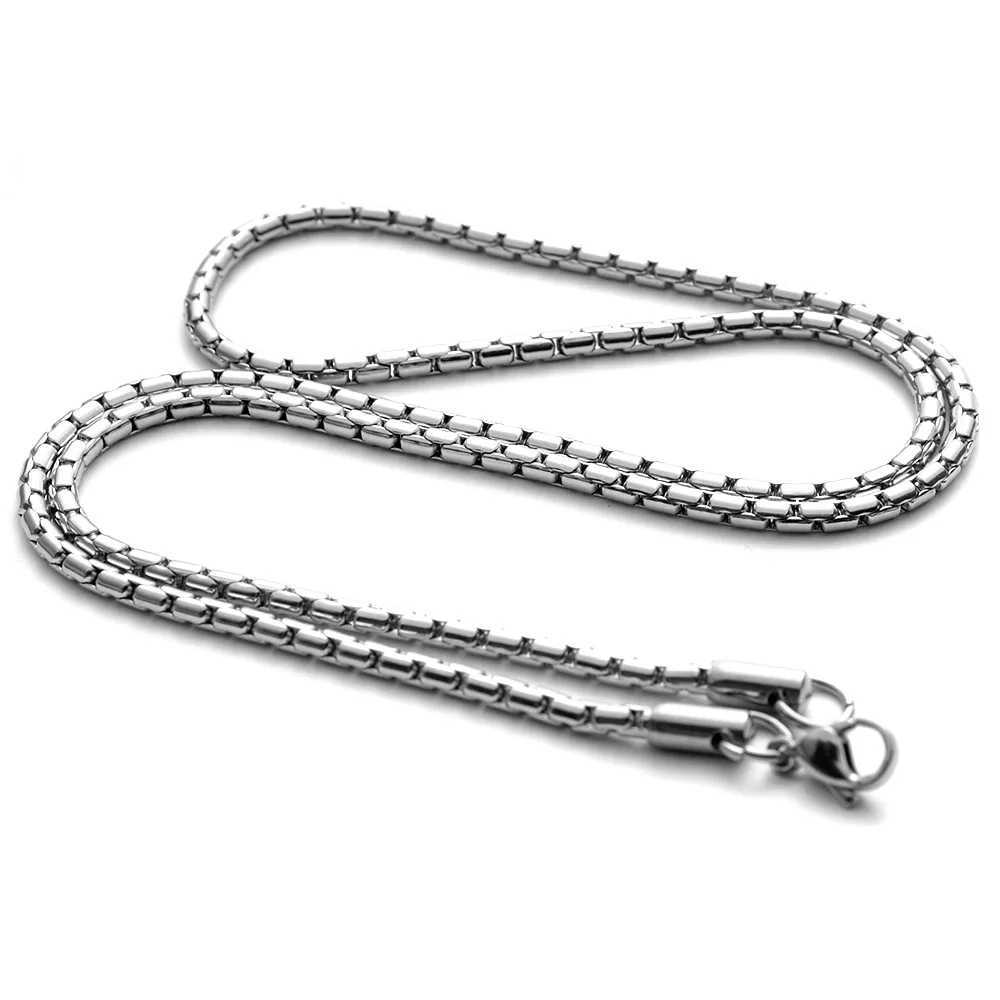 HNSP stainless steel chain metal pendant necklace used for mens necklace jewelry accessories Y250329