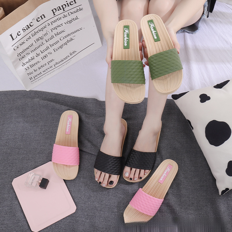 Designer Sandals New Fashion Shoes For Outdoor Wear Slanted Heel Thick Sole Design Solid Color Single Line Women's Sandals Outdoor Beach Women 