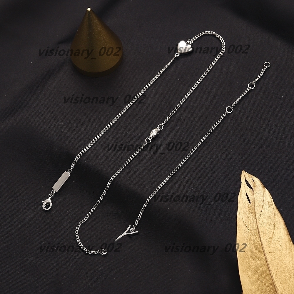 Designer Necklace Womens Exquisite Titanium Steel Pendant Necklace Jewelry Accessories Necklace For Womens Love 7VQ8 YSLly