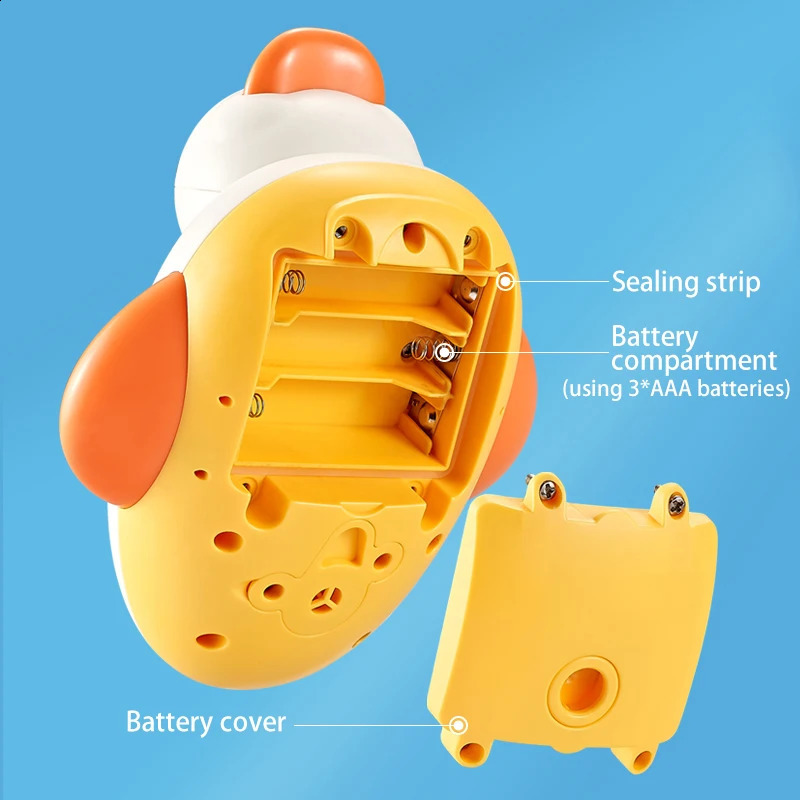 Baby Cartoon Duck shower Classic Shower Bath Toy Animal Sprinkle Bathroom Swimming Bathing Shower Educational Toys For Kid Gift 250328bj