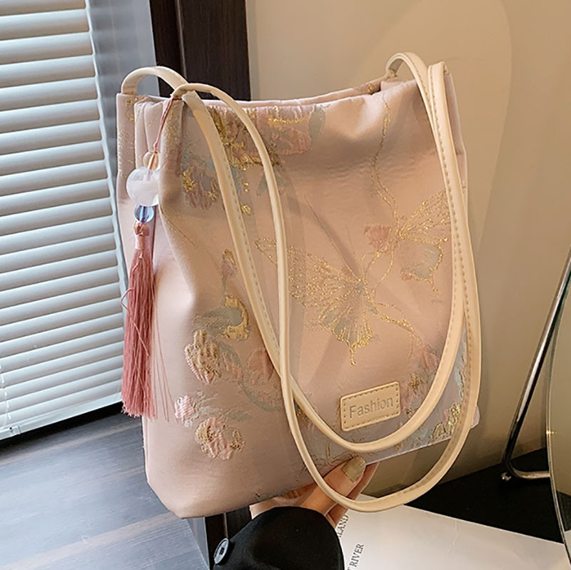 Designer Handbags: Large Capacity Faux Leather Bucket Shoulder Bag, Fashionable Commuter Underarm Bag For Women New Free Delivery Designer Bag