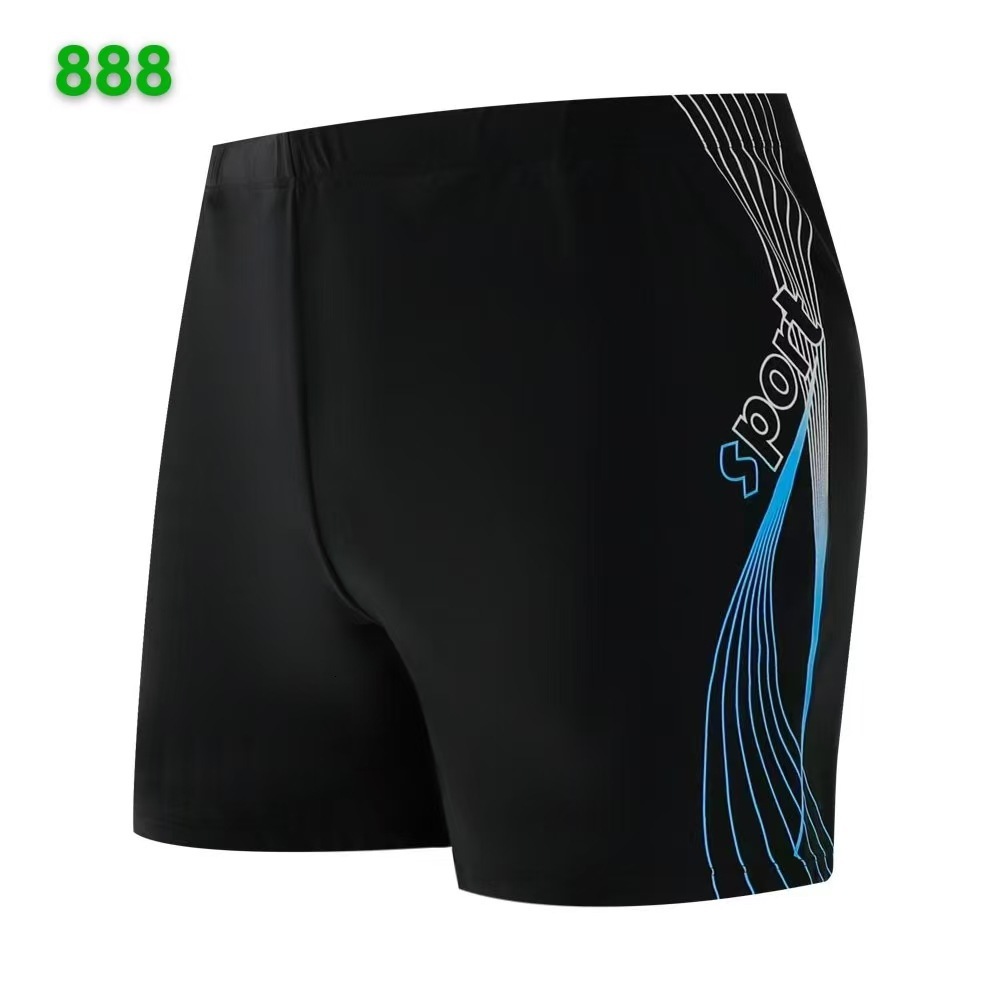 Delivery Designer Bag Men's new professional hot spring quick drying anti awkward swimming five part pants, loose fitting flat angle high stretch