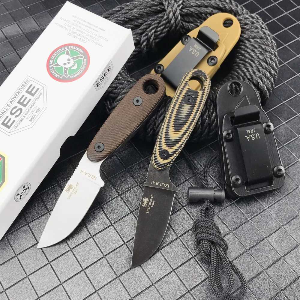 ESEE Izula Jungle Survival Fixed Blade D2 Blade G10 Handheld Outdoor Portable Pocket Knife Tactical Camping EDC Hunting Tool Y250329