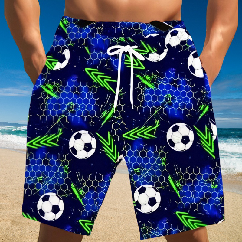 New Style Free Delivery Designer Bag Hawaiian Style Thin Cotton Silk Large With Printed Coconut Tree Beach Pants Vacation Sports, Quick Drying Loose S