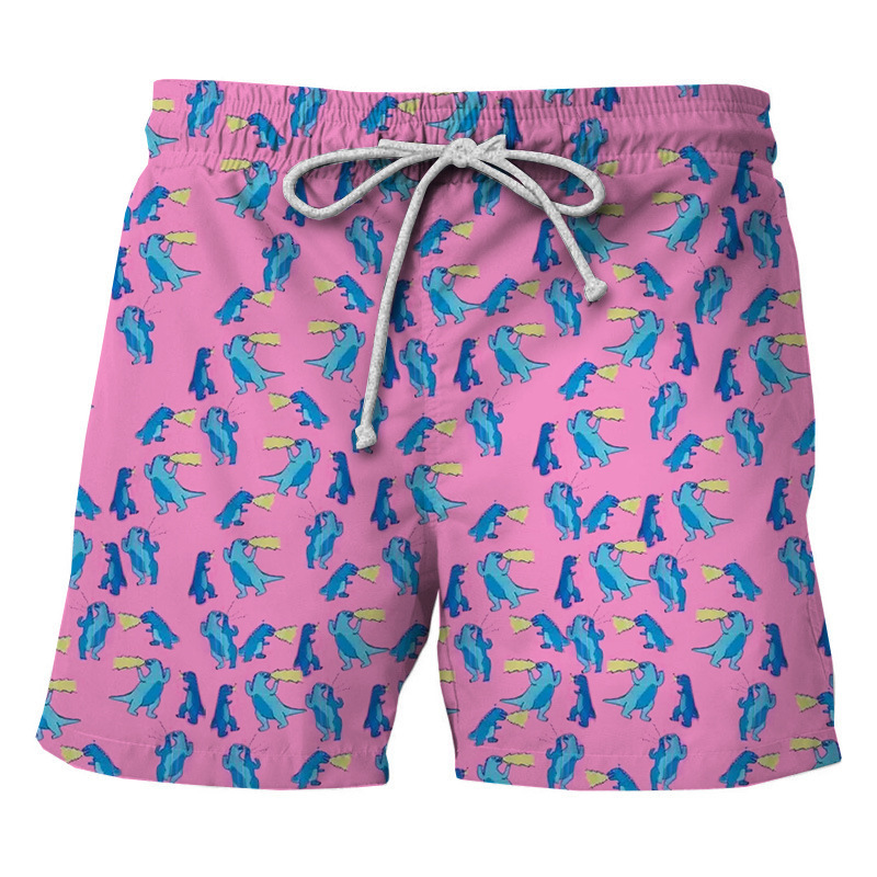 Brand High Quality New Style Free Delivery Designer Bag 2025 New Men's Beach Shorts 3D Creative Printed Casual Style With Side Pockets Swimming T