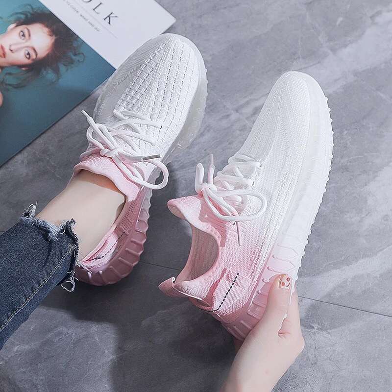 Women's Lightweight Summer Sports Shoes Soft-Soled Fiess Jump Rope Running Flats Anti-Shock Student Footwear