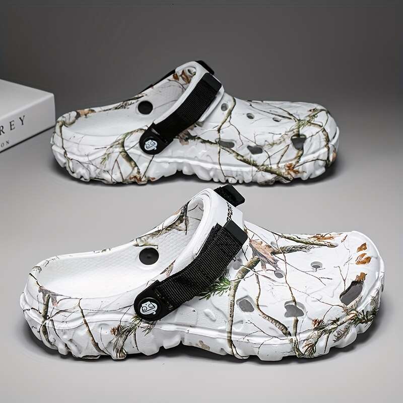 designer Men's sandals slippers Camouflage ClogsComfortable Footwear Design Sole Material Summer Slipons high quality