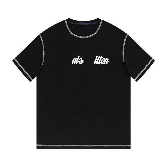 Men's Plus Tees & Polos Street trend short sleeve men's T-shirt high street shirt unisex T-shirt round neck letter print student sweatshirt s-3xl j9s4