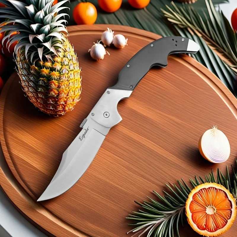 CD 62NCX Folding Knife 8Cr13Mov Blade G10 Handle Multi purpose Kitchen Knife Portable Fruit Knife Camping Barbecue Tool Y250329