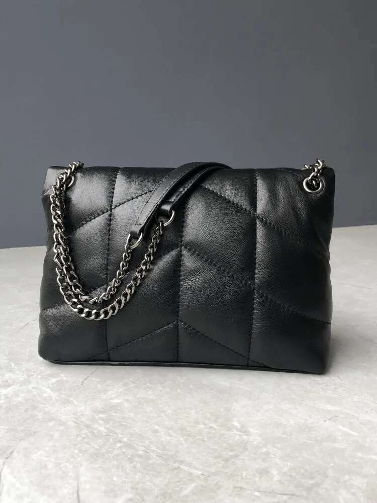 Elegant Women Bagsain Soft Sheepskin Genuine Leather Handbag Ladies Fashion Single Shoulder Designer Messenger Bag