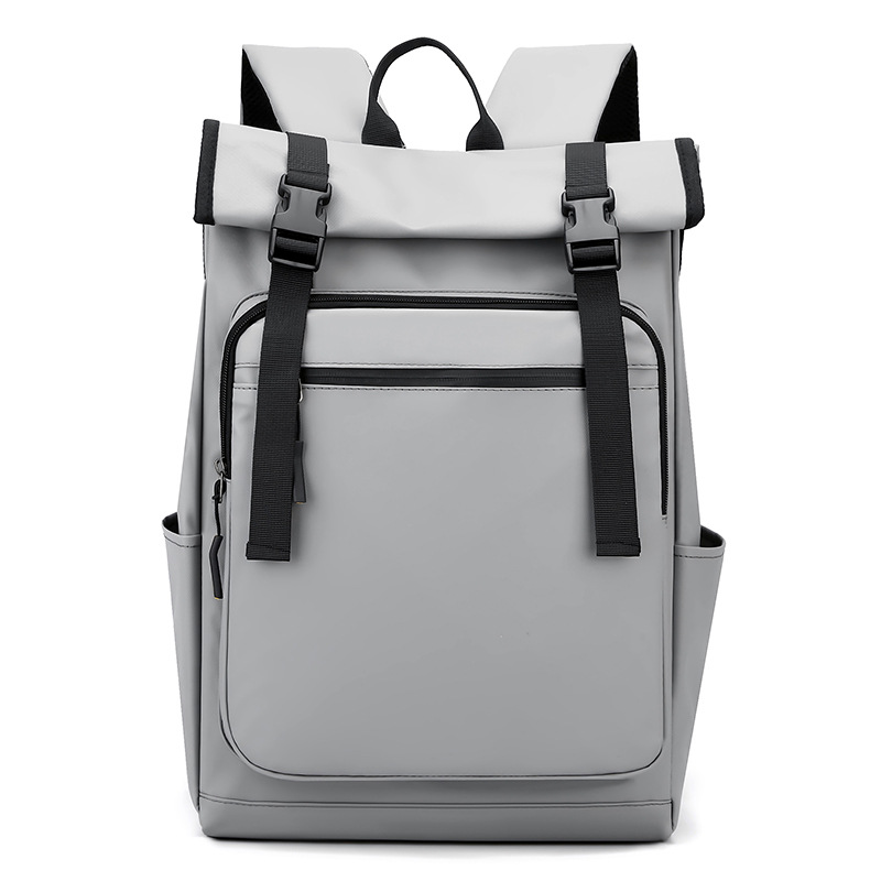 Folding roll-up backpack street trend backpack men's and women's casual backpack backpack commuter schoolbag women 2025