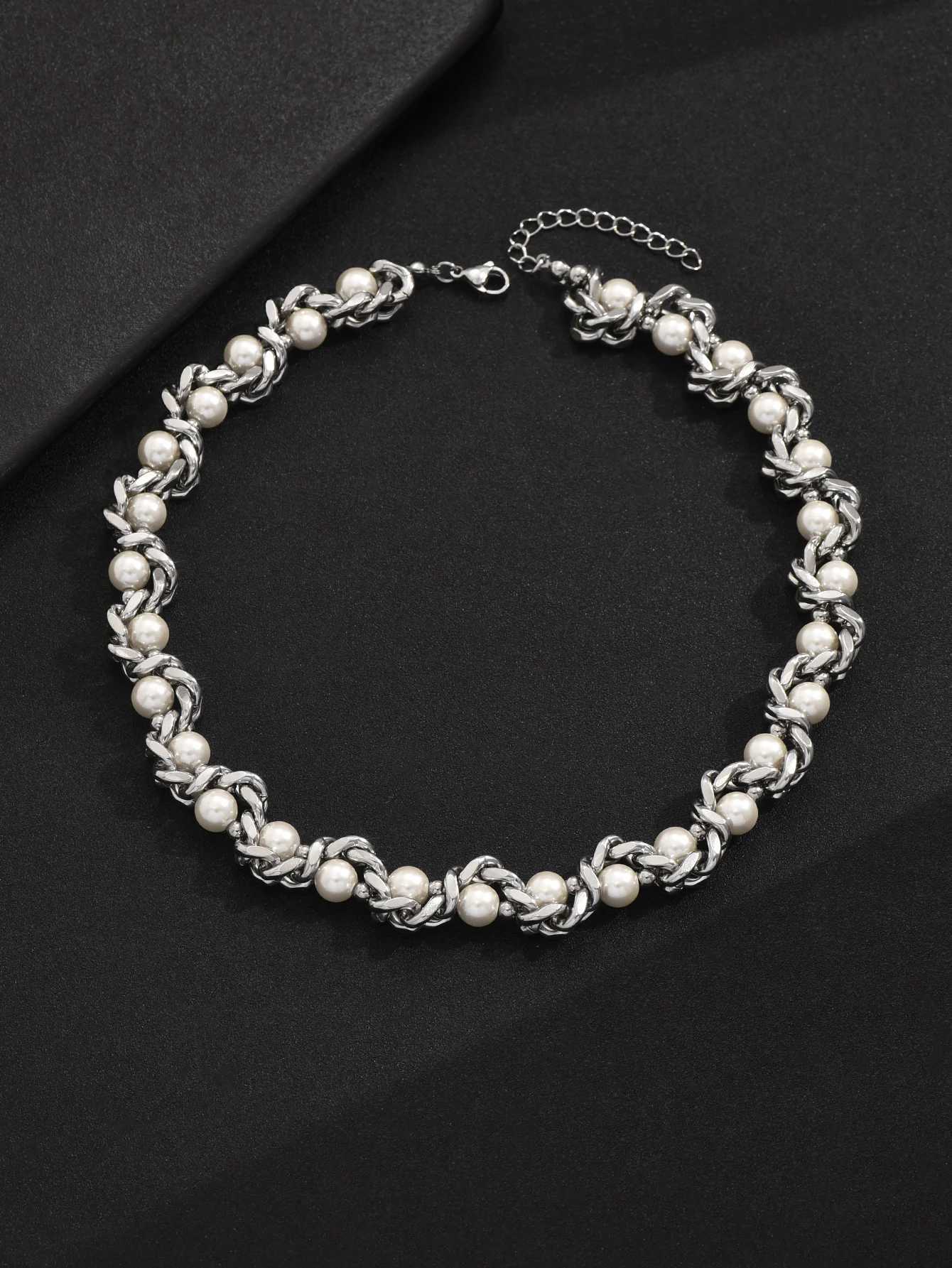 Punk Mens Stainless Steel Thick Chain Necklace Hip Hop Party Leisure Business Jewelry Accessories Y250329