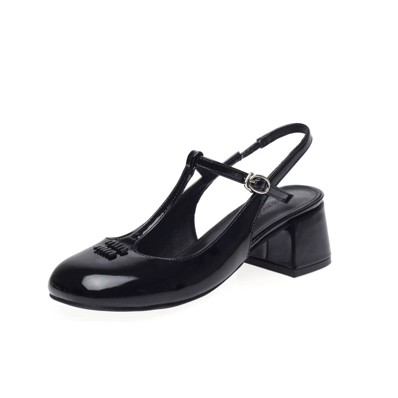 shoes 2026 new Women's toe-cap sandals fashion style for summer stylish and versatile patent leather shallow-mouthed high-heeled single