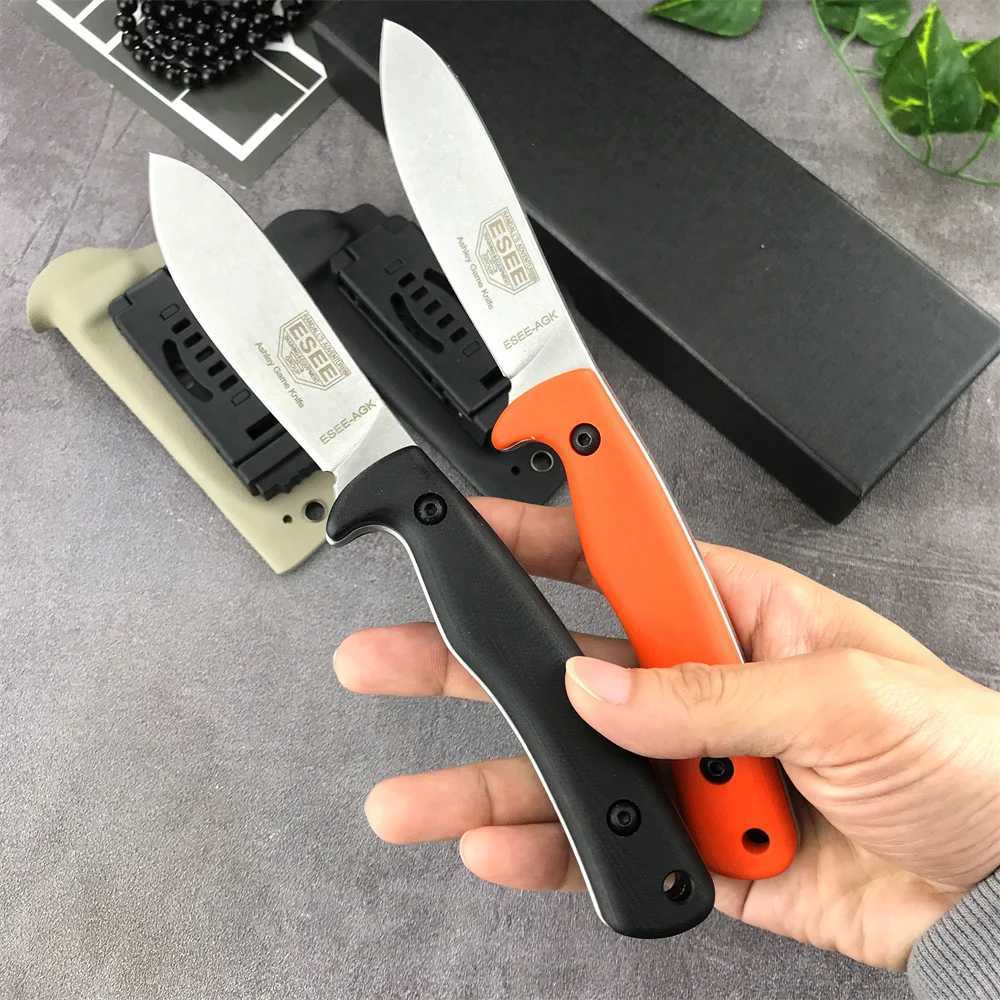 ESEE AGK Camping Hunting Small Straight Knife Light Outdoor Hiking Tactical Knife D2 Fixed Blade G10 Handle Y250329