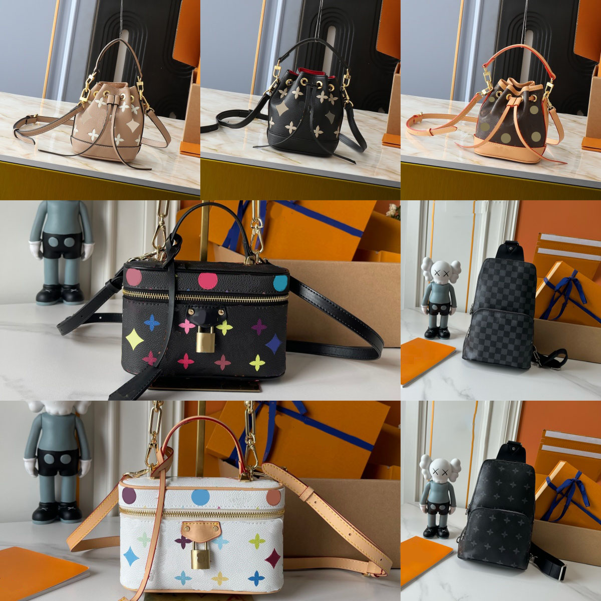 Wholesale Classic Drawstring Bucket Bag Real Leather Lady Crossbody Bag Mobile Wallet Fashion Retro Satchel Shoulder Bag Handbag a8