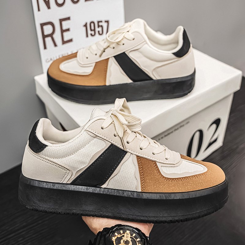Free shipping Sneakers men casual shoes sports shoes thick soled retro loafers comfortable fashion