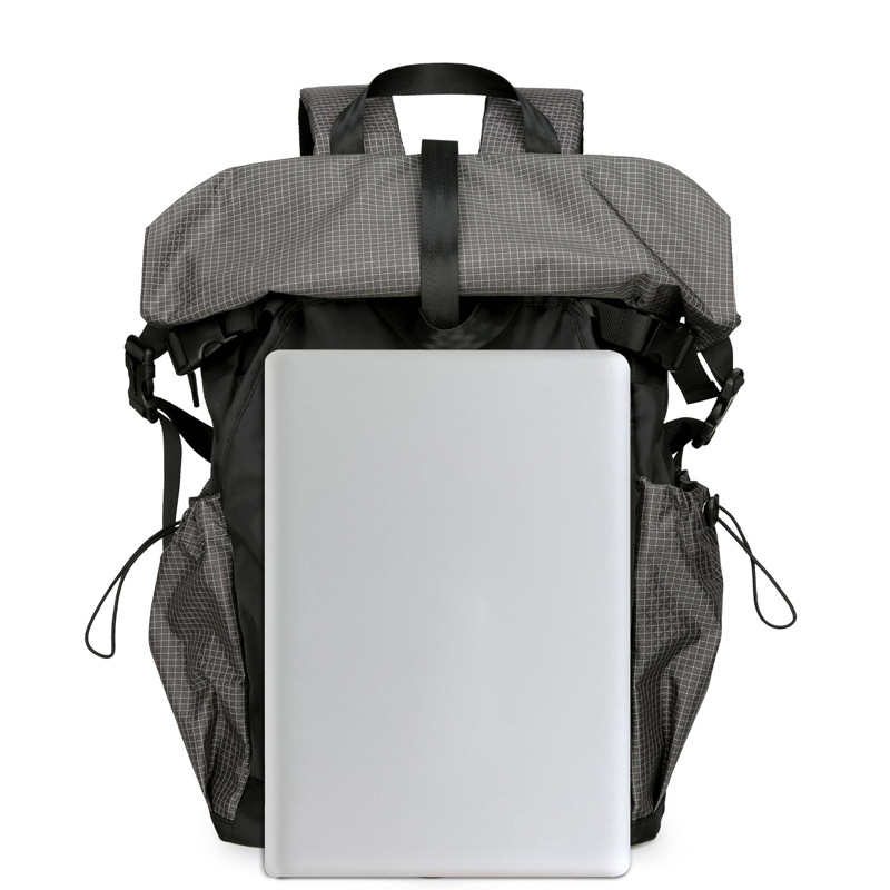 Trendy backpack for men folding roll-up backpack for outdoor travel backpack Casual backpack