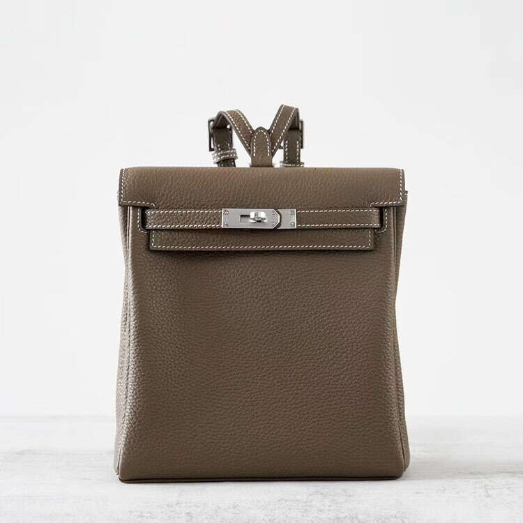 Top Layer TC Cowhide Ado Women's Steel Hardware, High-End Feel, Travel Backpack, Versatile For Women